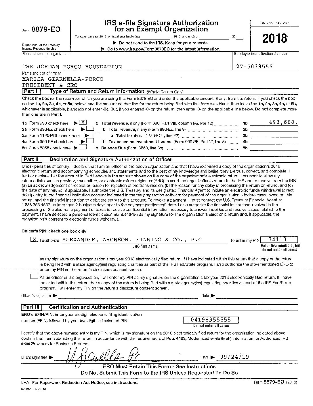 Jordan Porco Foundation Signed e File | Jordan Porco Foundation